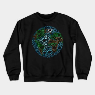 Earth Day Love Planet Earth Crewneck Sweatshirt